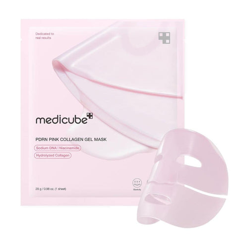 (4 PCS) Medicube PDRN Pink Collagen Gel Mask Box