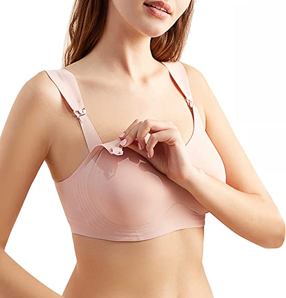 Seamless Nursing & Maternity Bra — Soft, Wire-Free, One-Handed Access